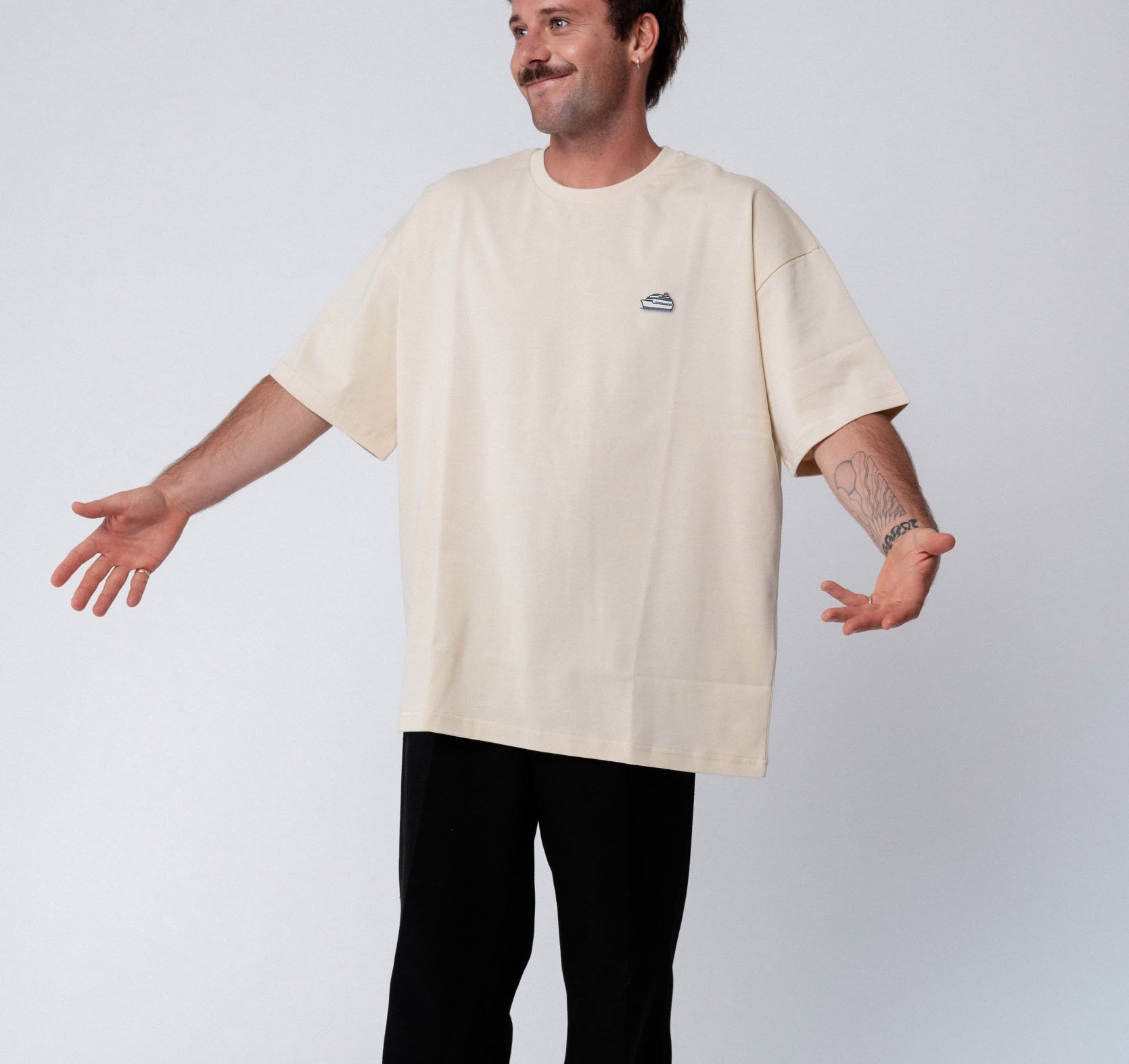 Kreuzfahrtschiff | Heavy Oversized Bio Baumwoll T-Shirt