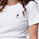 Lavabelle | Besticktes Bio Baumwoll Cropped T-Shirt