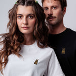 Lederhose T-Shirt Weiß