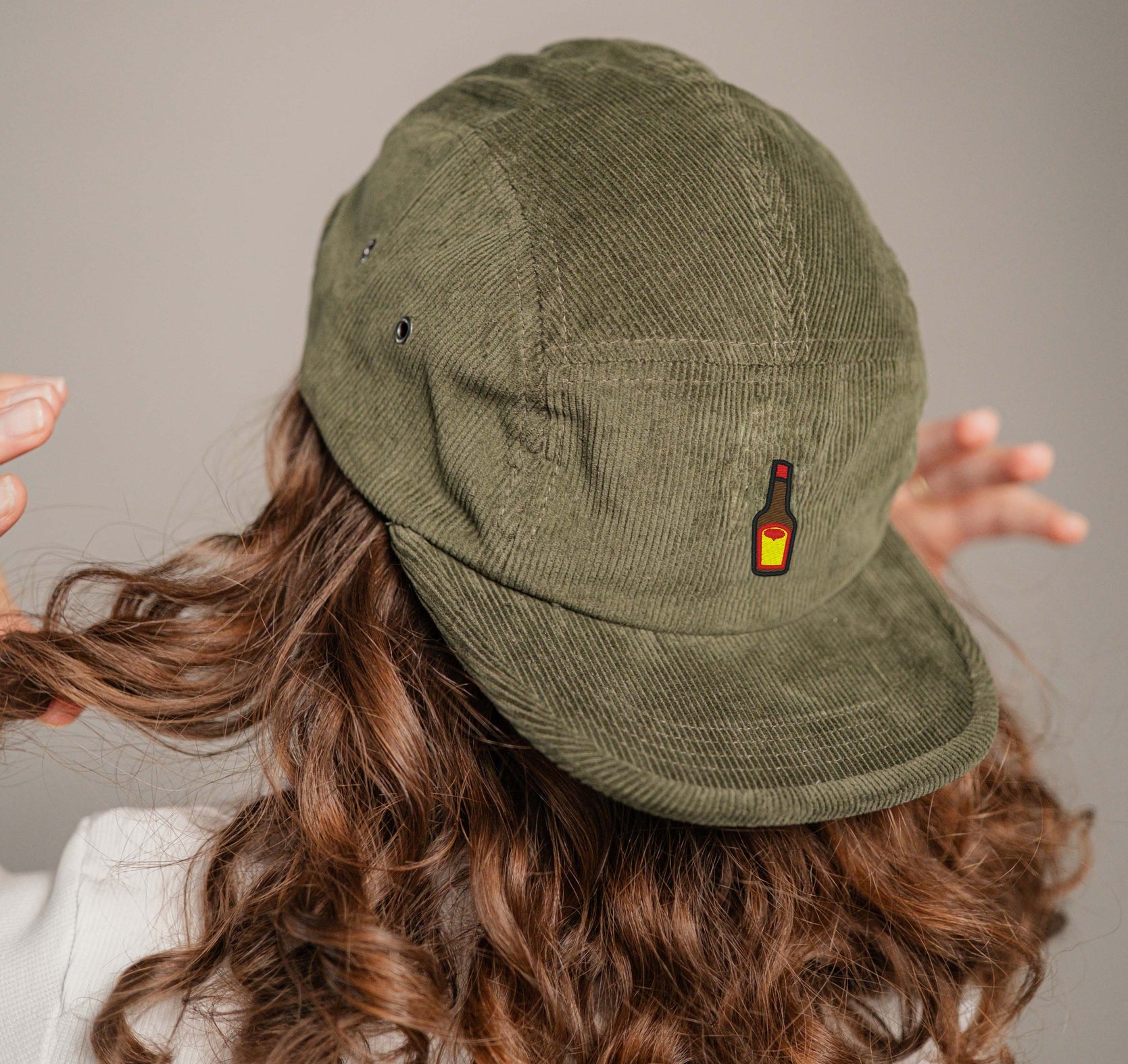 Maggi Camper-Cap dunkelgrun Cord Camper Cap
