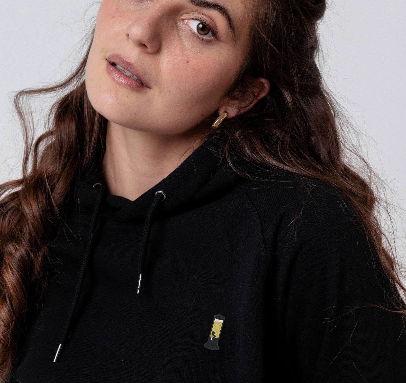 Malle Säule | Bestickter Bio Baumwoll Unisex Hoodie