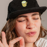Matcha Latte Cord Camper Cap