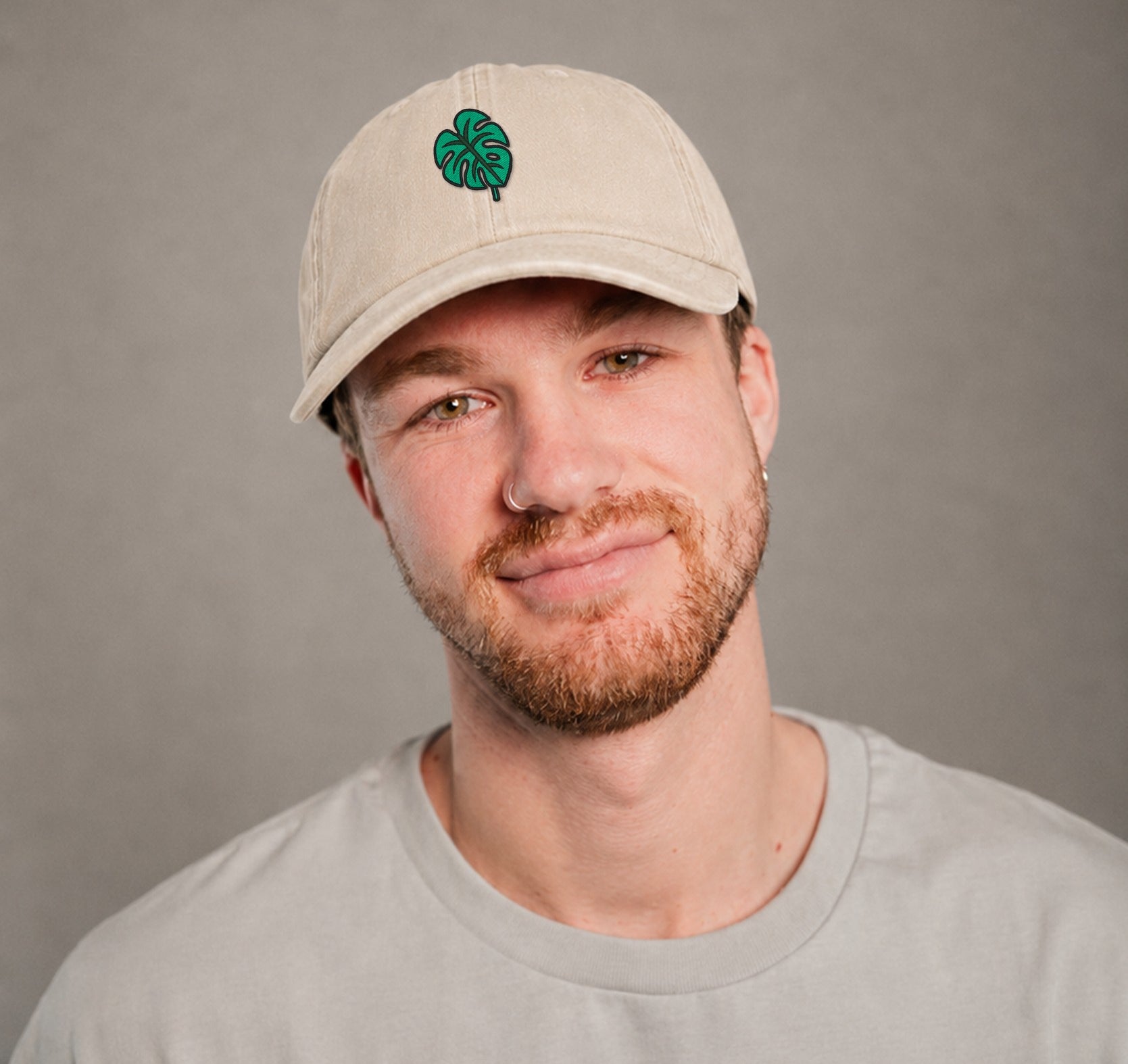 Monstera Vintage Sand Vintage Cap