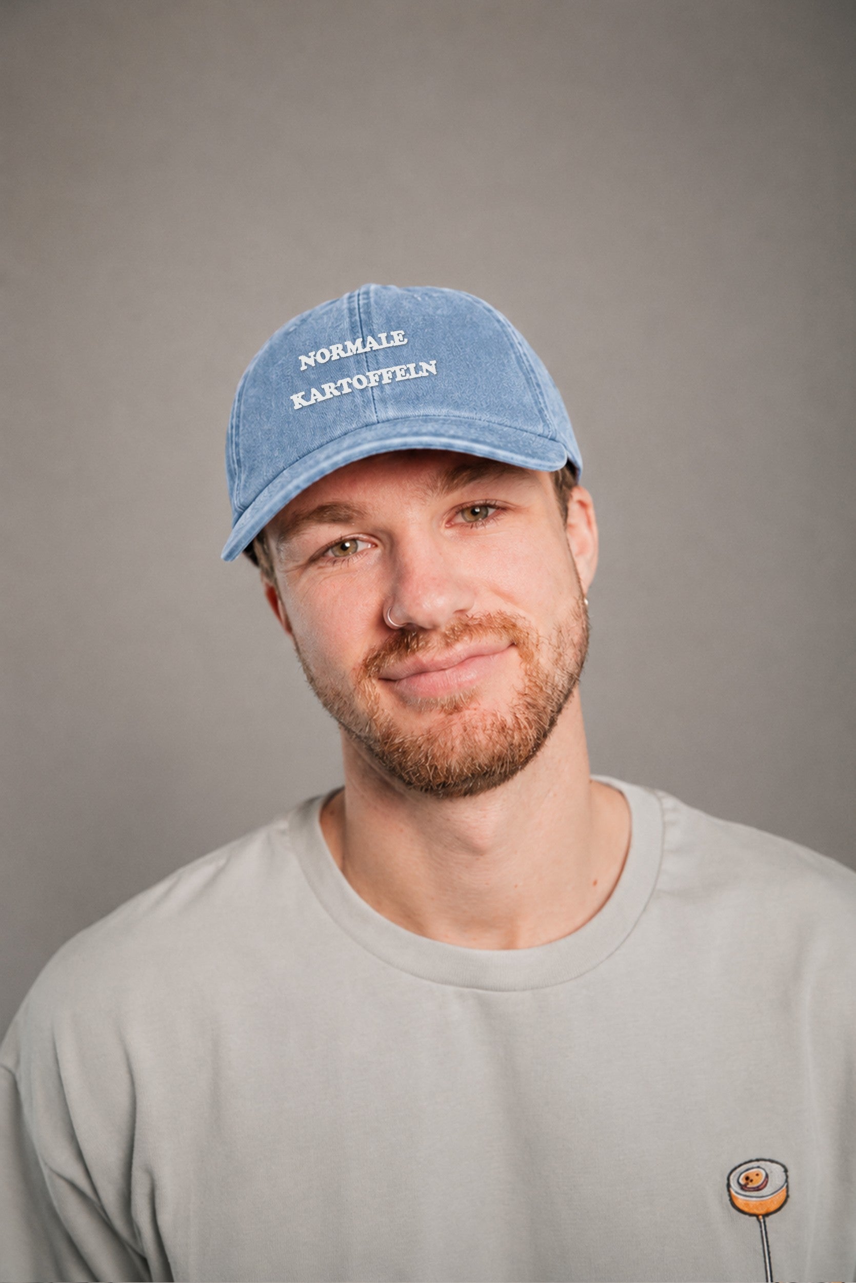 Normale Kartoffeln Vintage Light Denim Vintage Cap