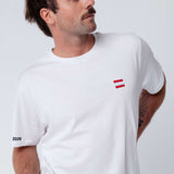 Österreich | Minimal Flag – Besticktes Bio-Baumwoll Fan Shirt