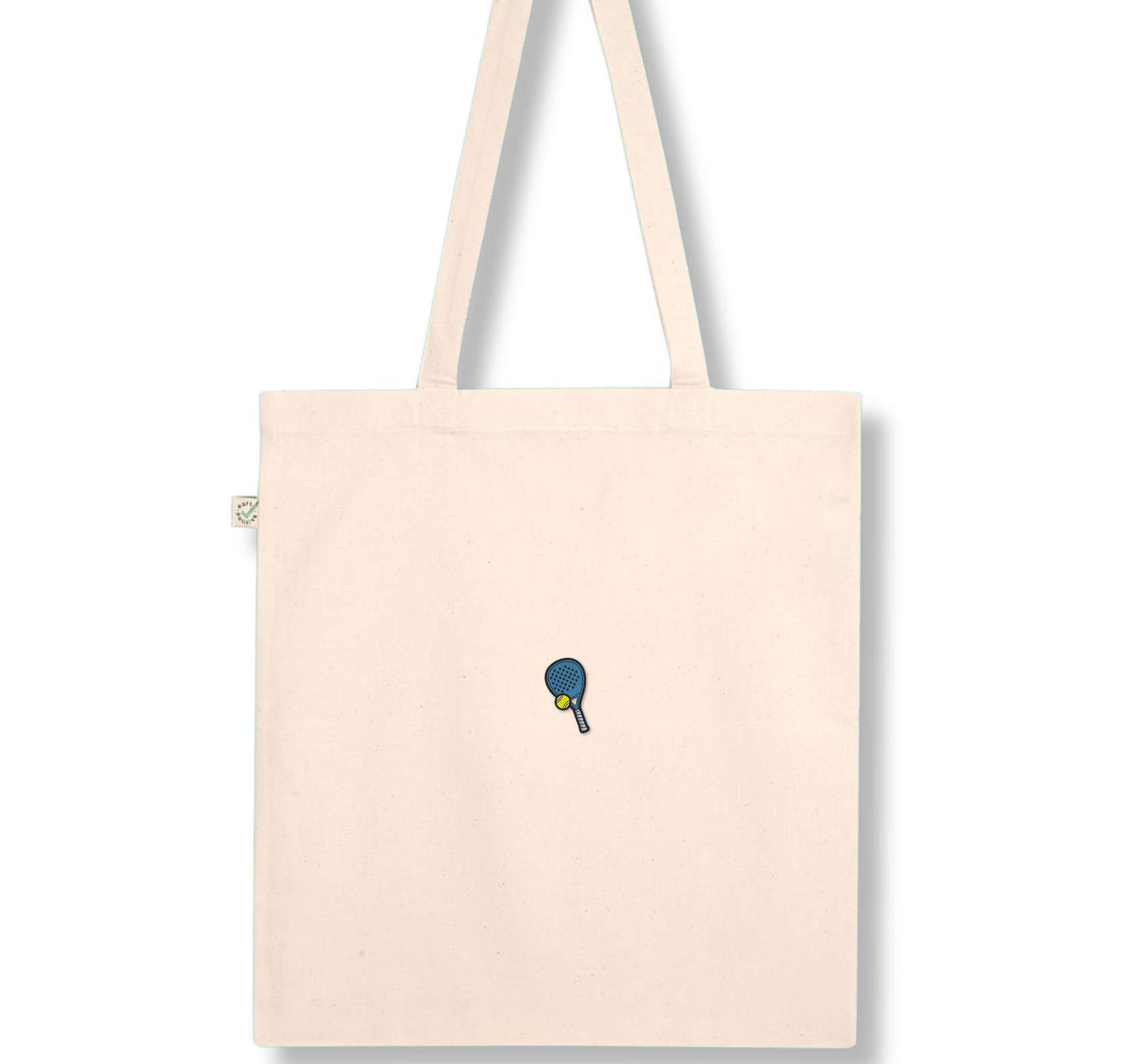 Padel | Bestickte Bio Baumwoll Tasche
