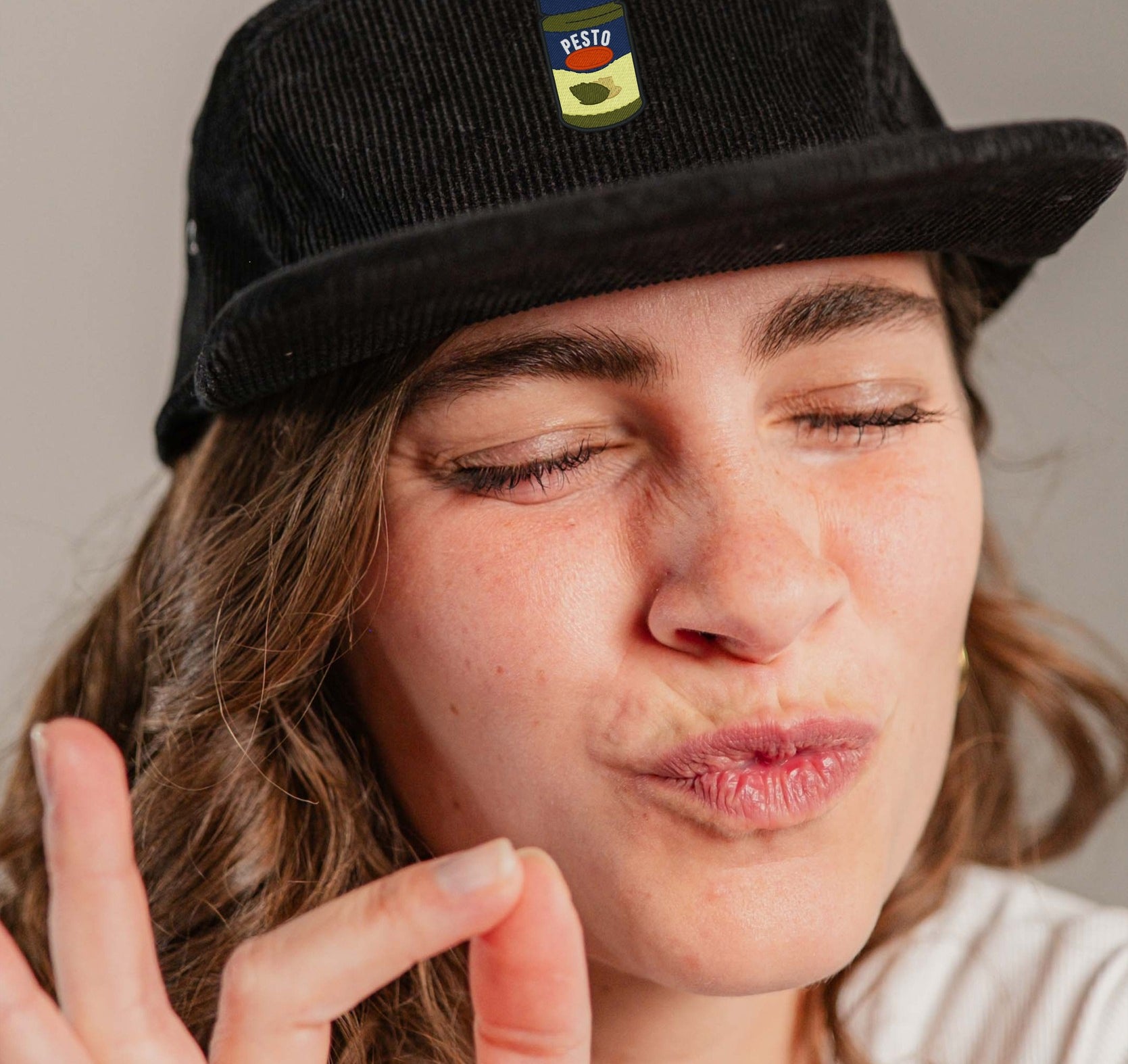 Pesto Cord Camper Cap