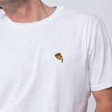 Pizza | Besticktes Bio Baumwoll Unisex T-Shirt