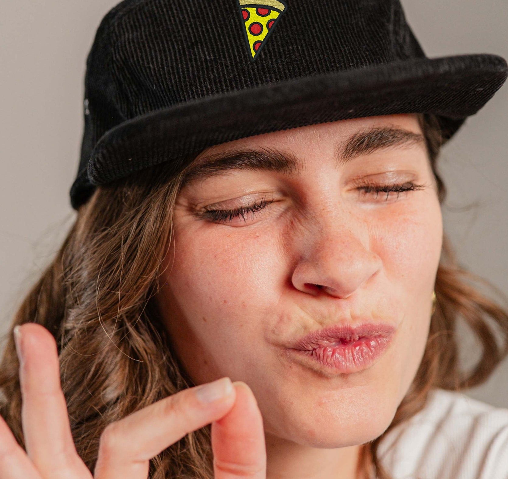 Pizza Cord Camper Cap