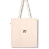 Poker | Bestickte Bio Baumwoll Tasche