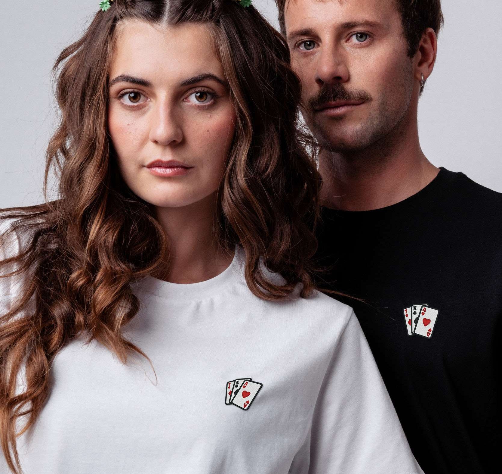 Poker T-Shirt Weiß