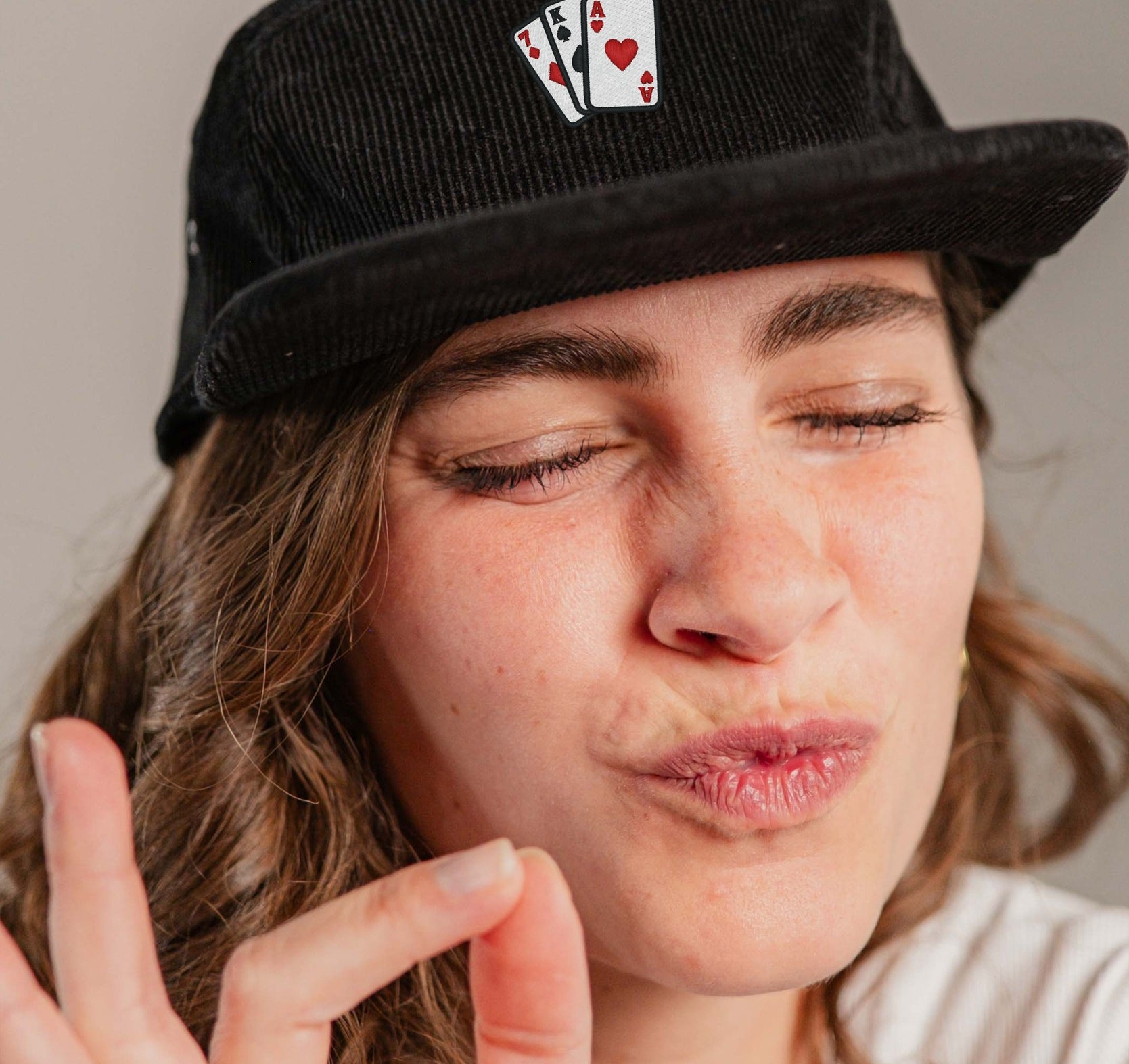 Poker Cord Camper Cap
