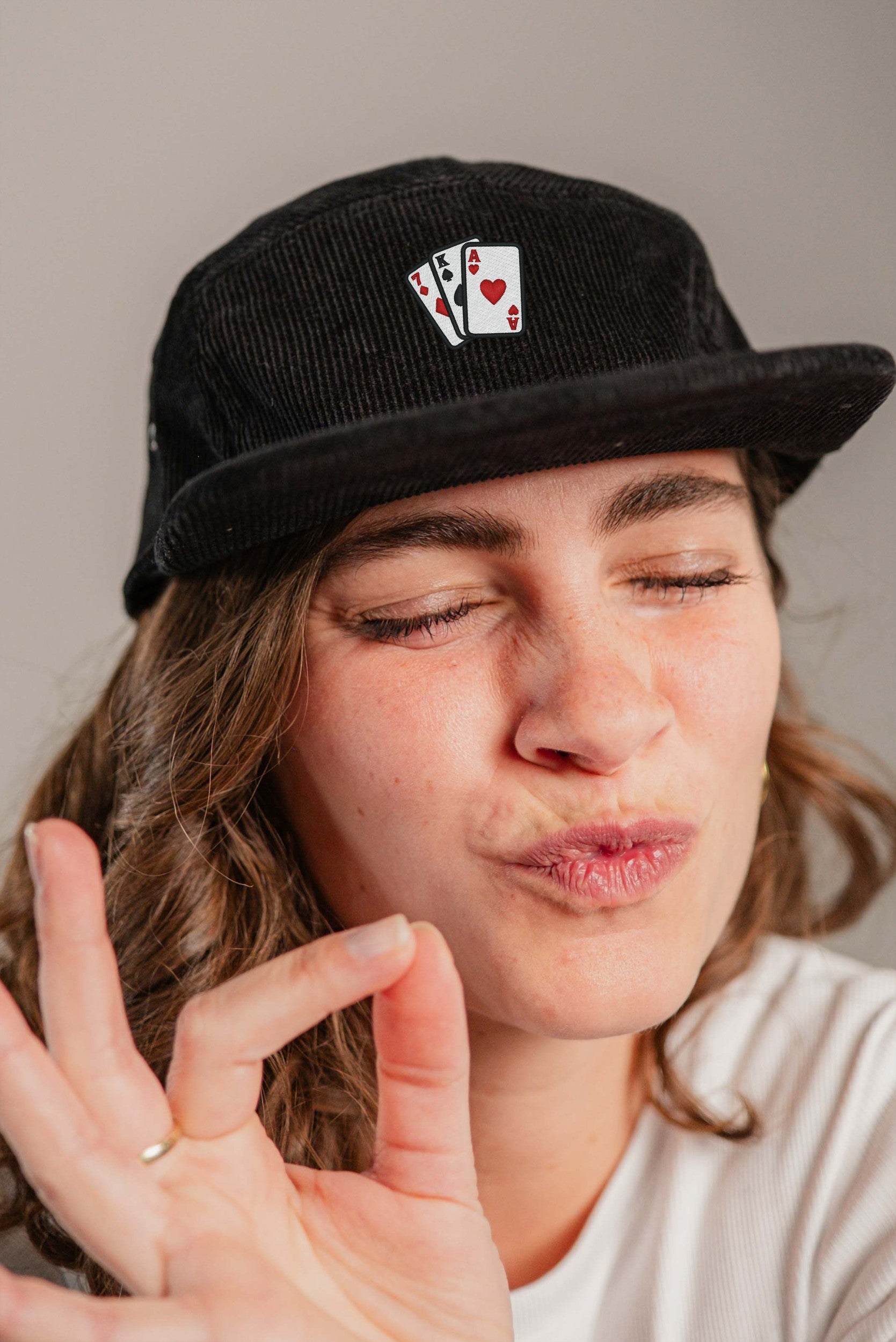 Poker Cord Camper Cap