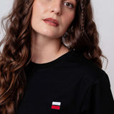 Polen | Minimal Flag – Besticktes Bio-Baumwoll Fan Shirt