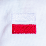 Polen | Minimal Flag – Besticktes Bio-Baumwoll Fan Shirt