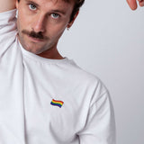 Pride Flag | Besticktes Bio Baumwoll Unisex T-Shirt