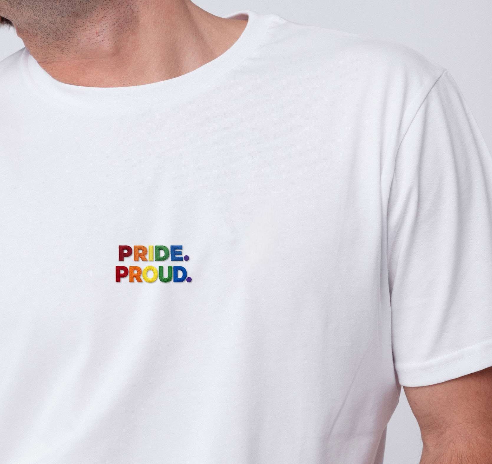 Pride Proud | Besticktes Bio Baumwoll Unisex T-Shirt