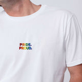 Pride Proud | Besticktes Bio Baumwoll Unisex T-Shirt