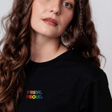 Pride Proud | Besticktes Bio Baumwoll Unisex T-Shirt