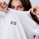 Pride Proud | Besticktes Bio Baumwoll Unisex T-Shirt