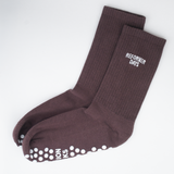 Reformer Days | Bestickte Bio Baumwoll Socken mit Grip-Sohle