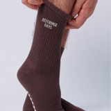 Reformer Days | Bestickte Bio Baumwoll Socken mit Grip-Sohle