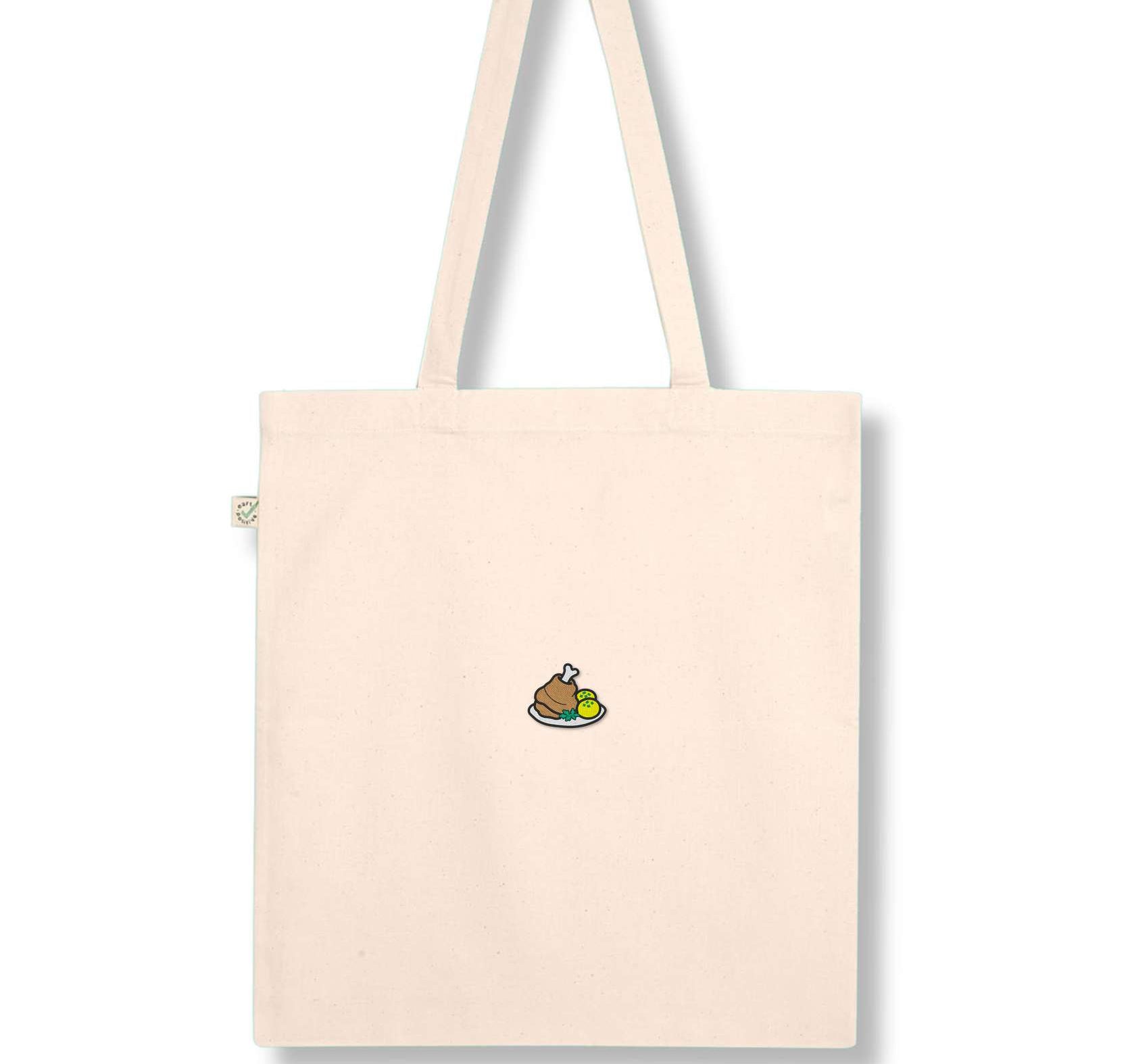 Schweinshaxn | Bestickte Bio Baumwoll Tasche