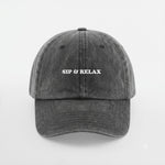 Sip And Relax Vintage Cap