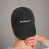 Sip Happens | Bestickte Vintage Cap