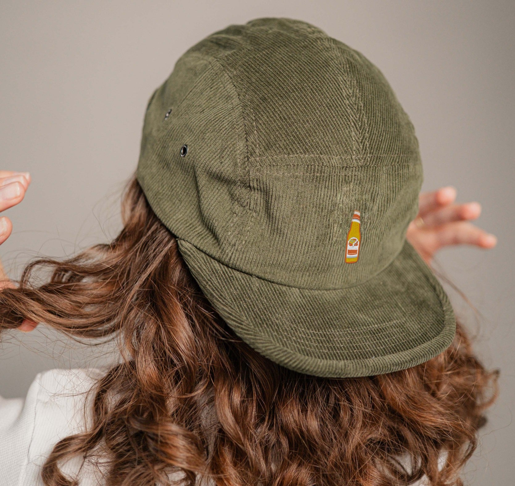 Somersby Orange Spritz Camper-Cap dunkelgrun Cord Camper Cap