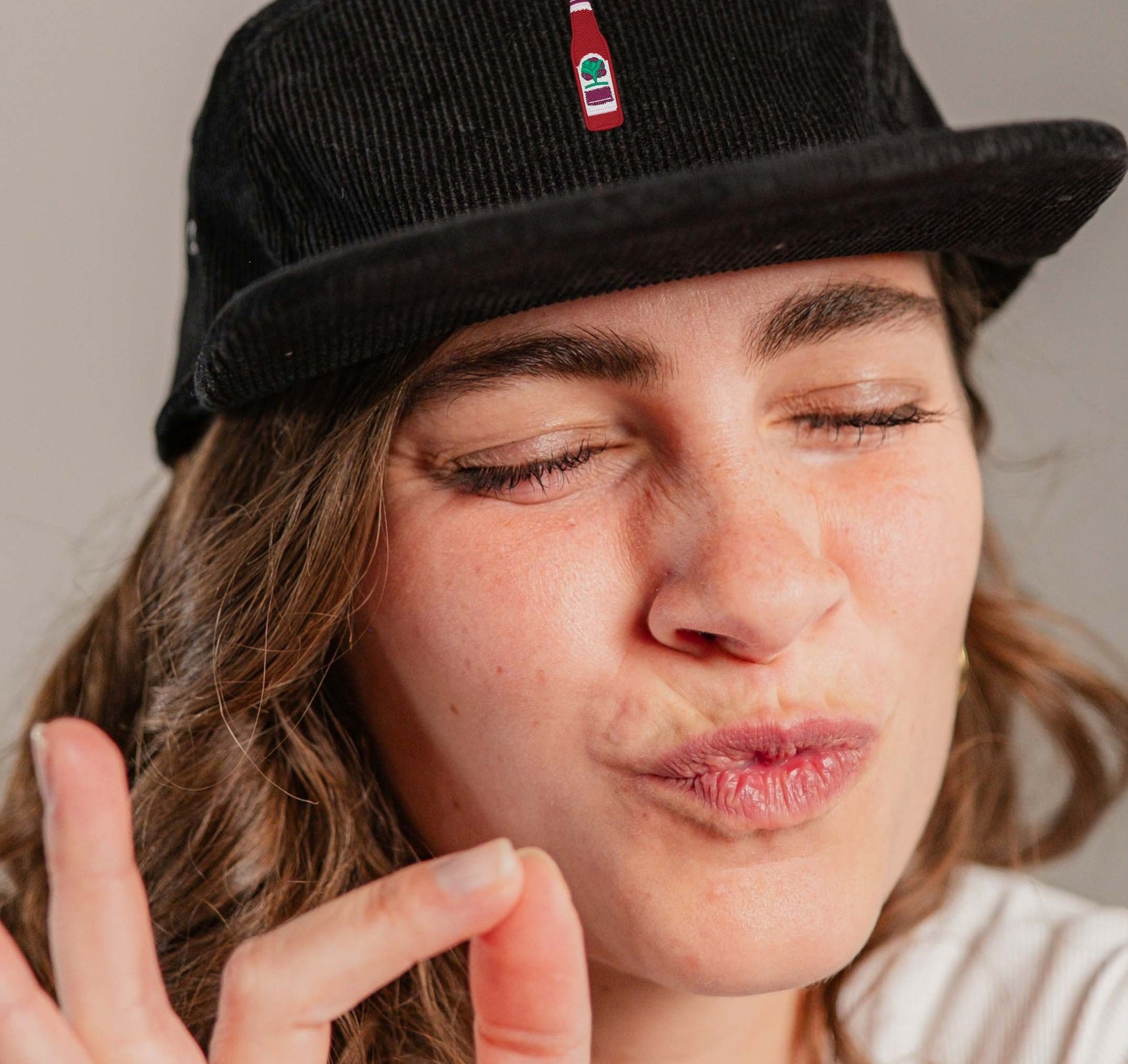 Somersby Watermelon Cord Camper Cap