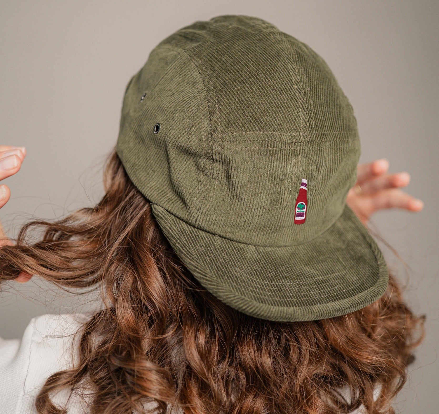 Somersby Watermelon Camper-Cap dunkelgrun Cord Camper Cap