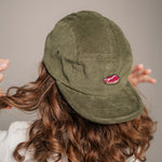 Steak Camper-Cap dunkelgrun Cord Camper Cap