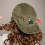 Sushi Camper-Cap dunkelgrun Cord Camper Cap