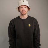 Weinflasche | Bestickter Bio-Baumwoll Cord Bucket Hat