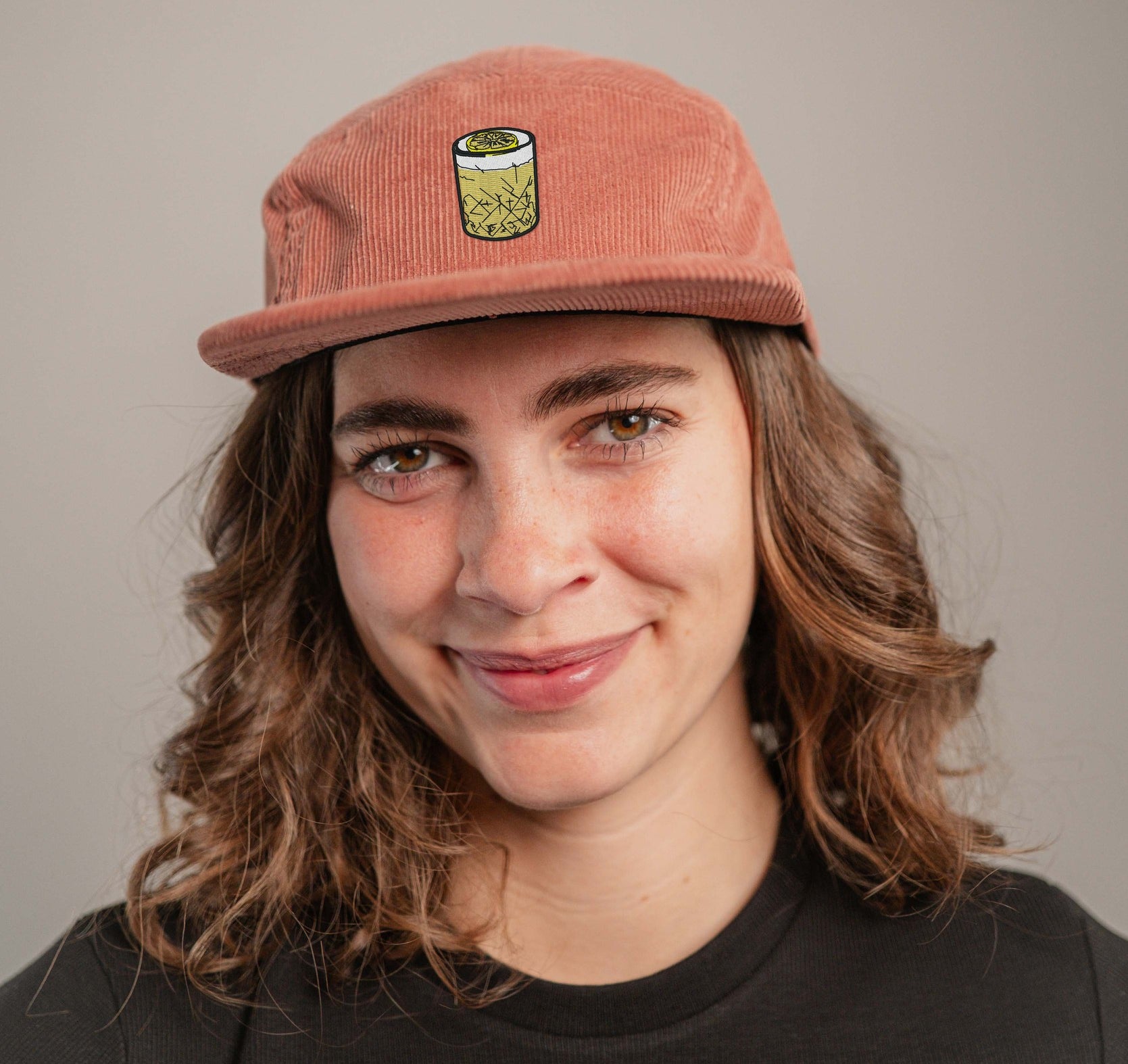 Whisky Sour Camper-Cap gruen Cord Camper Cap