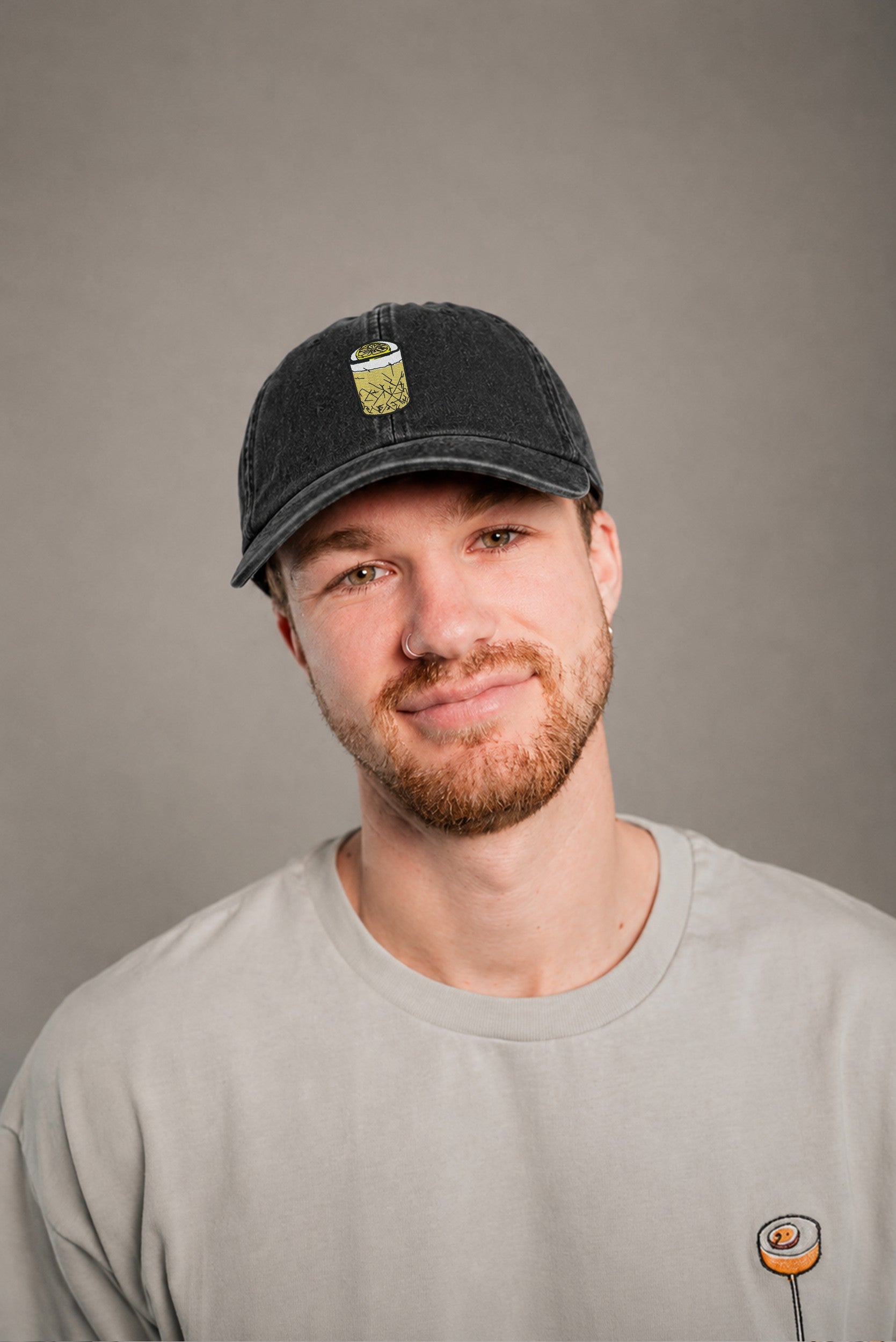 Whisky Sour Vintage Black Vintage Cap