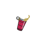 Beerpong Randtreffer | Bestickte Bio Baumwoll Tasche