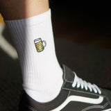 Maßkrug | Bestickte Bio Baumwoll Socken