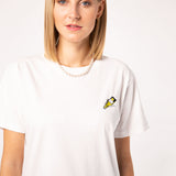 Tornado | Besticktes Frauen Bio Baumwoll T-Shirt