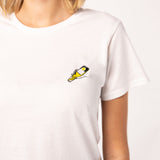 Tornado | Besticktes Frauen Bio Baumwoll T-Shirt