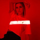 Cola Mix | Besticktes Bio Baumwoll Cropped T-Shirt