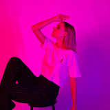 Cola Mix | Besticktes Bio Baumwoll Cropped T-Shirt